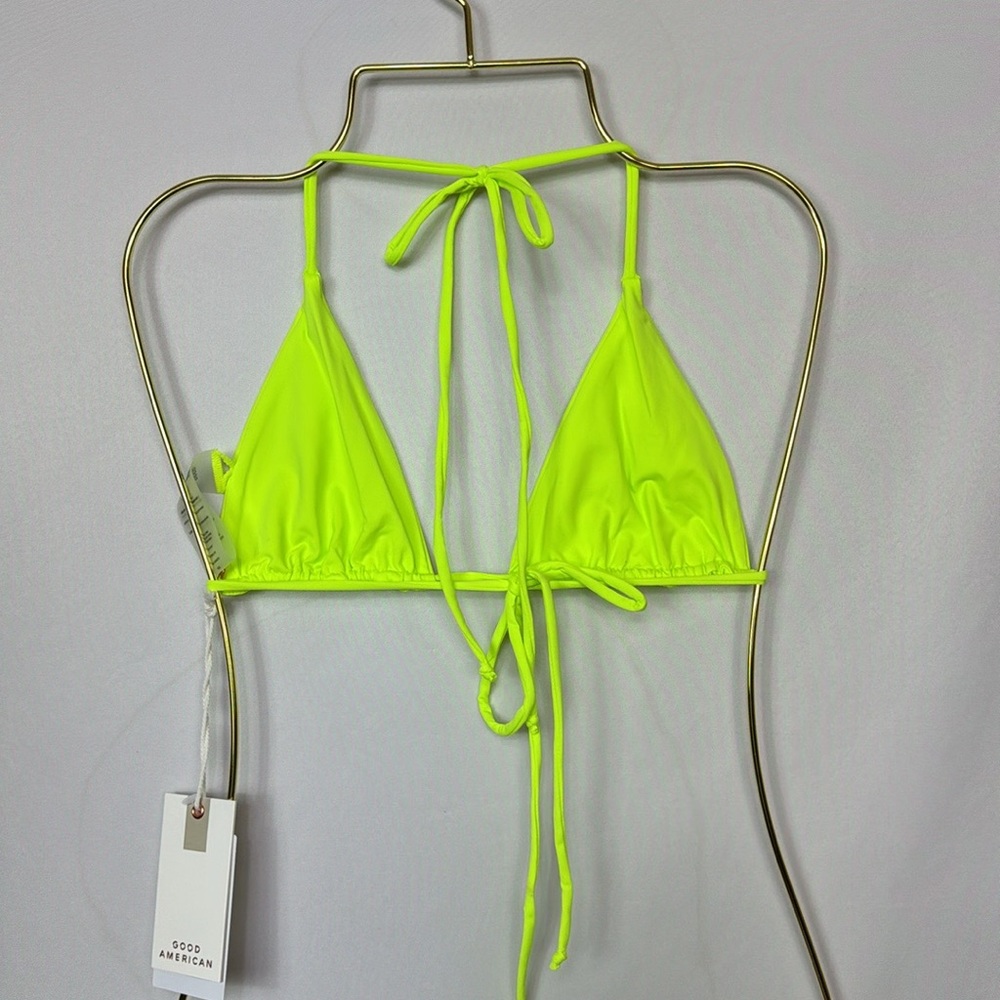 Good American Neon Lime Green bikini top - Picture 5 of 7